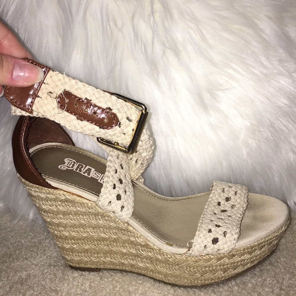 Lace Strap Criss-Cross Espadrilles